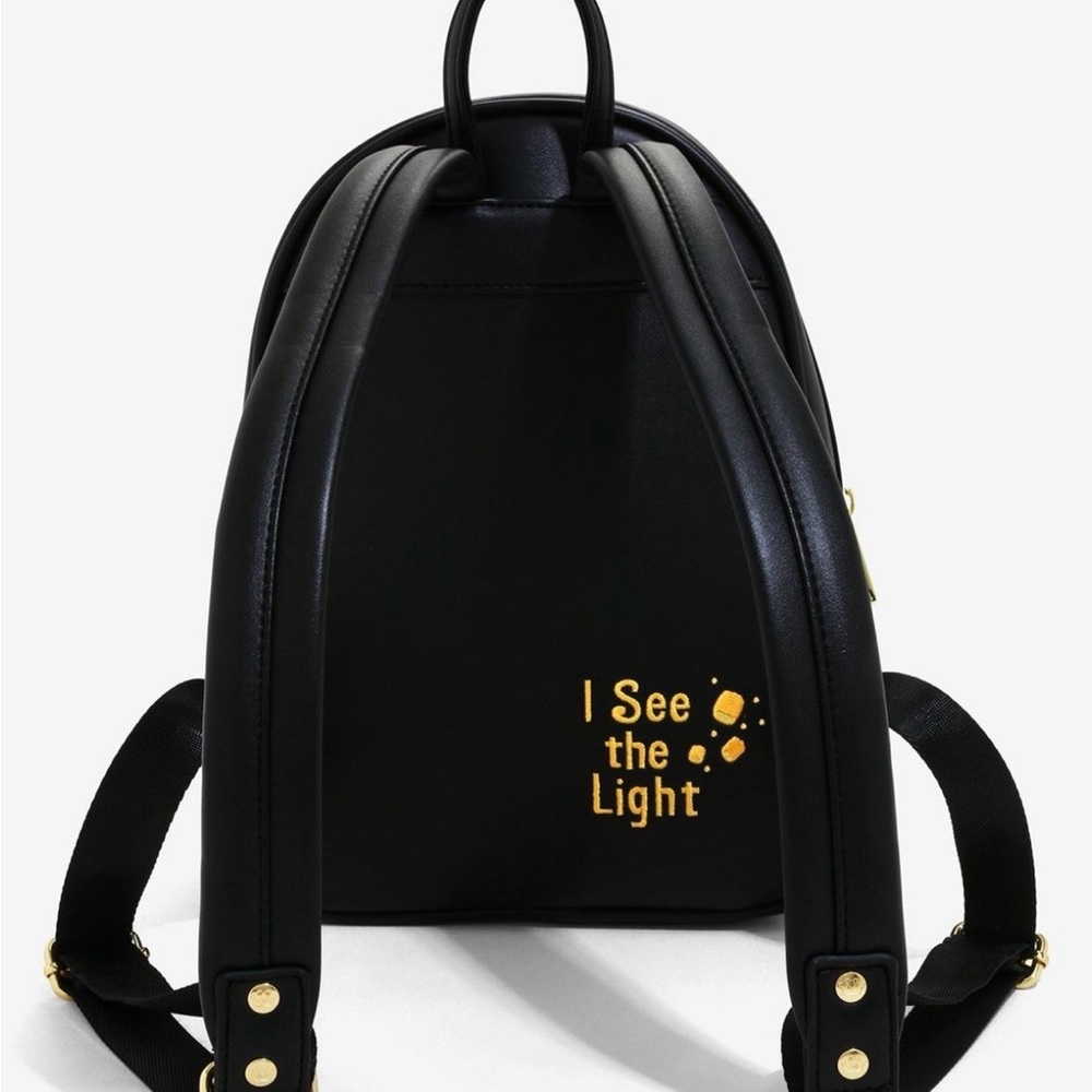 Black Tangled Light-Up Backpack with Enchanted Design - Picture 3 of 4